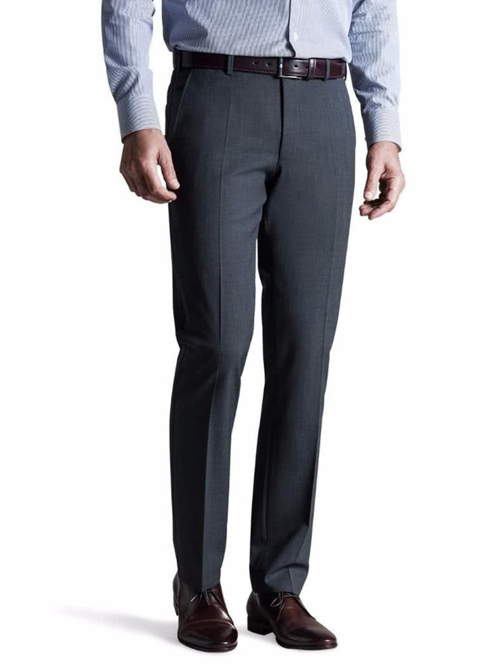 Meyer pantalon Bonn-52% Polyester, 43% Wol, 5% Elastaan-HEREN BROEKEN-Grijs