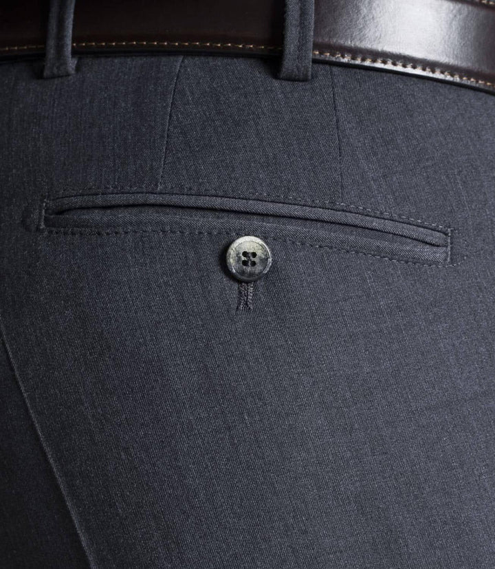 Meyer pantalon Bonn-52% Polyester, 43% Wol, 5% Elastaan-HEREN BROEKEN-Grijs