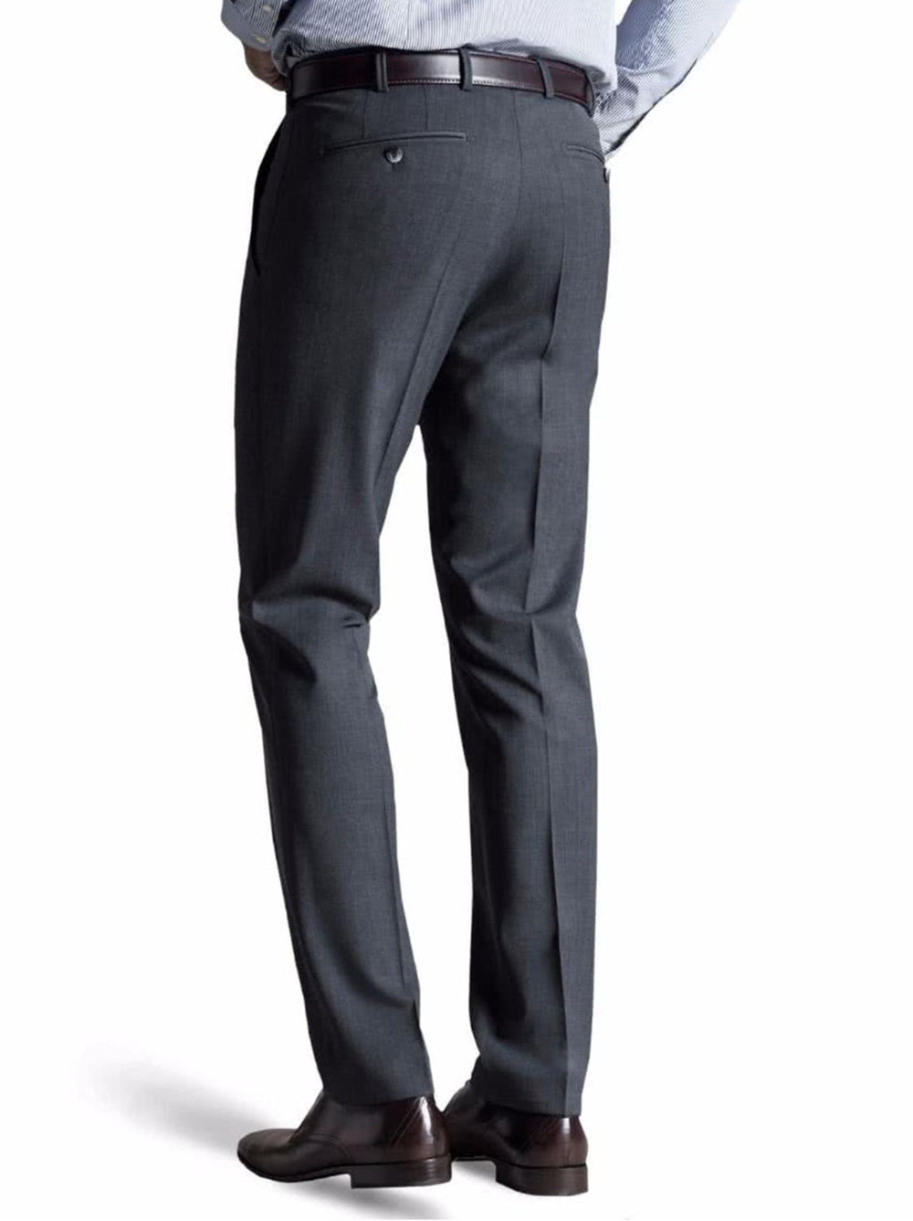 Meyer pantalon Bonn-52% Polyester, 43% Wol, 5% Elastaan-HEREN BROEKEN-Grijs