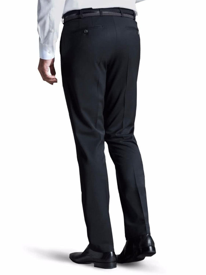 Meyer pantalon Bonn-52% Polyester, 43% Wol, 5% Elastaan-HEREN BROEKEN-Zwart