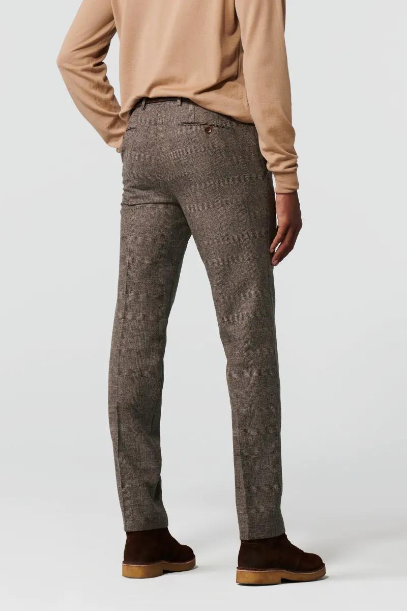 Meyer pantalon BONN 8811-60% wol, 38% polyester, 2% elasthaan-HEREN BROEKEN-Bruin