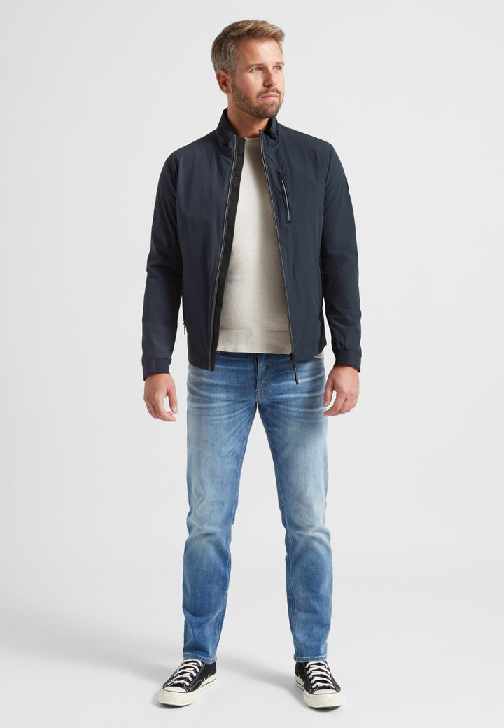 Milestone jack MSDomizio-88% polyamide, 12% elasthaan-HEREN JASSEN & JACKS-Blauw