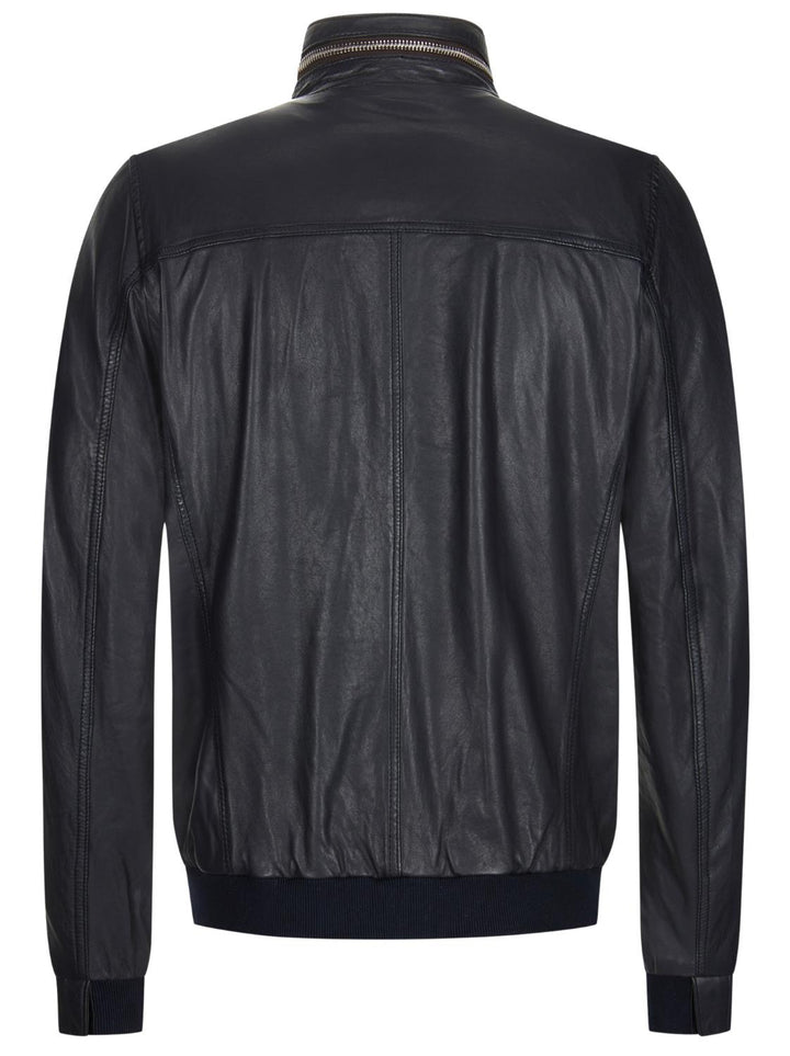 Milestone jack MSMartinus-100% leer-HEREN JASSEN & JACKS-Blauw