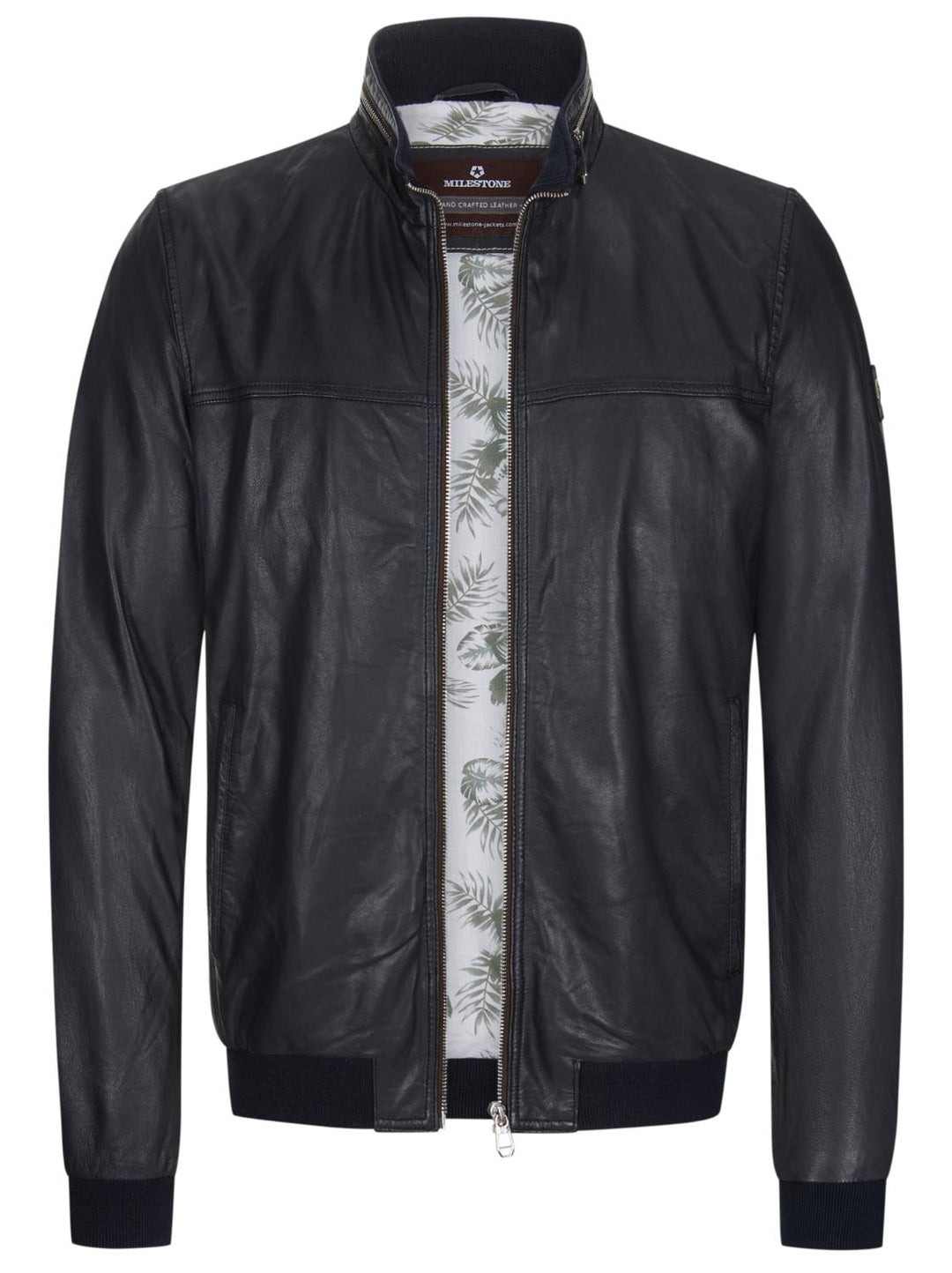 Milestone jack MSMartinus-100% leer-HEREN JASSEN & JACKS-Blauw