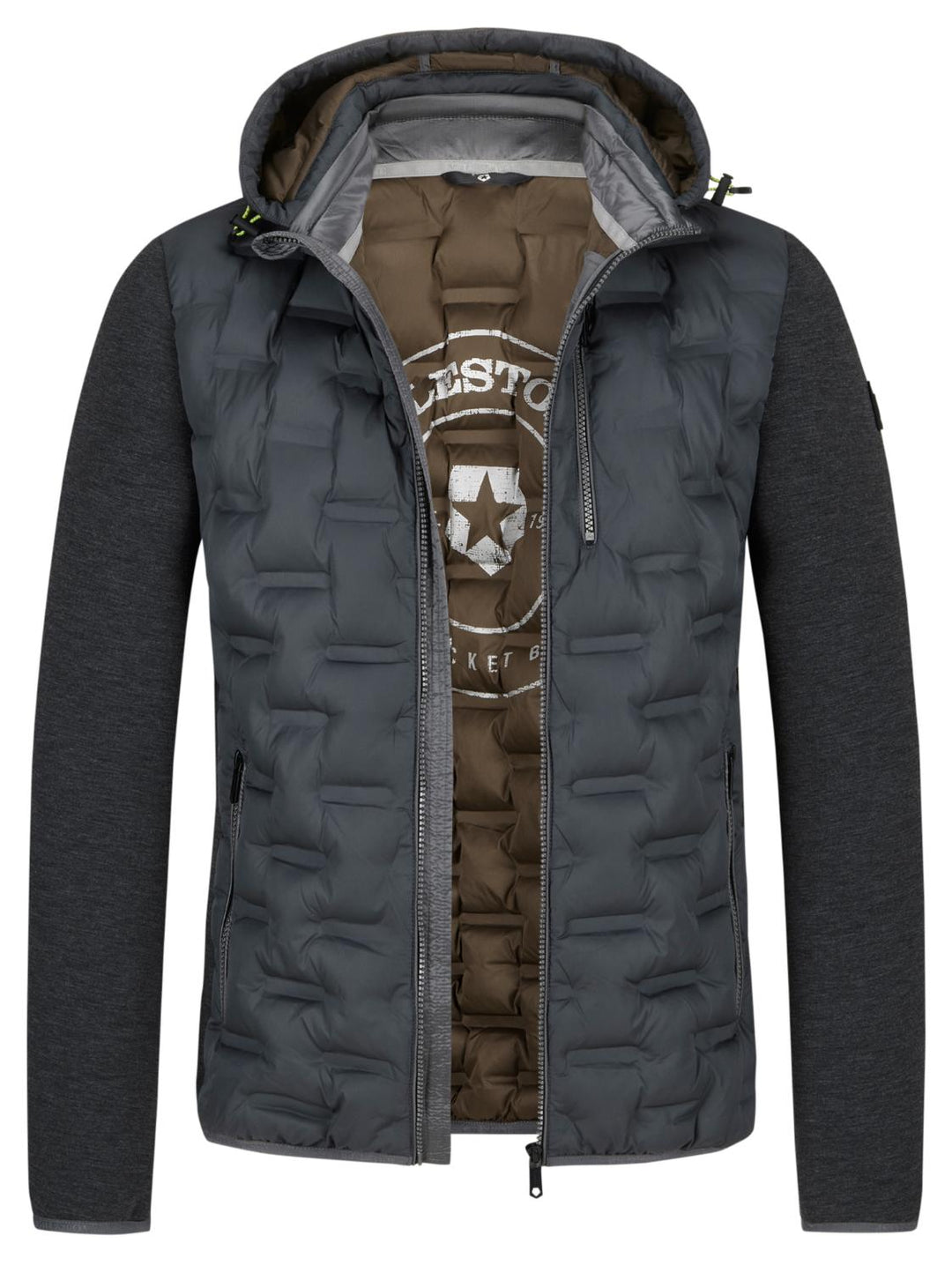 Milestone MS-DIEGO-100% polyester-HEREN JASSEN & JACKS-Antraciet