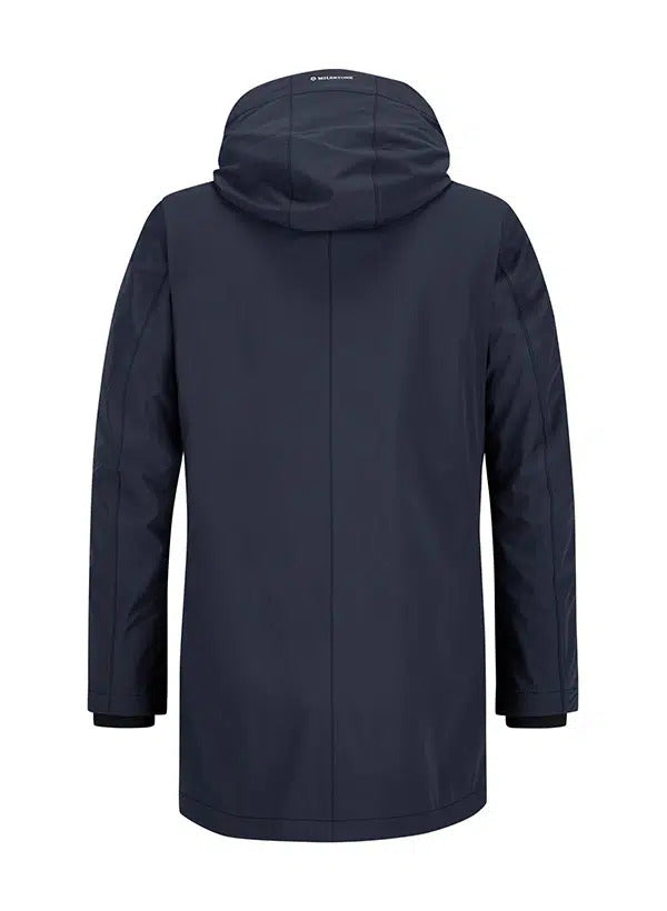 Milestone MS Richmond Parka – Blauw-48% polyamide, 42% polyester, 10% elasthaan-HEREN JASSEN & JACKS-Blauw