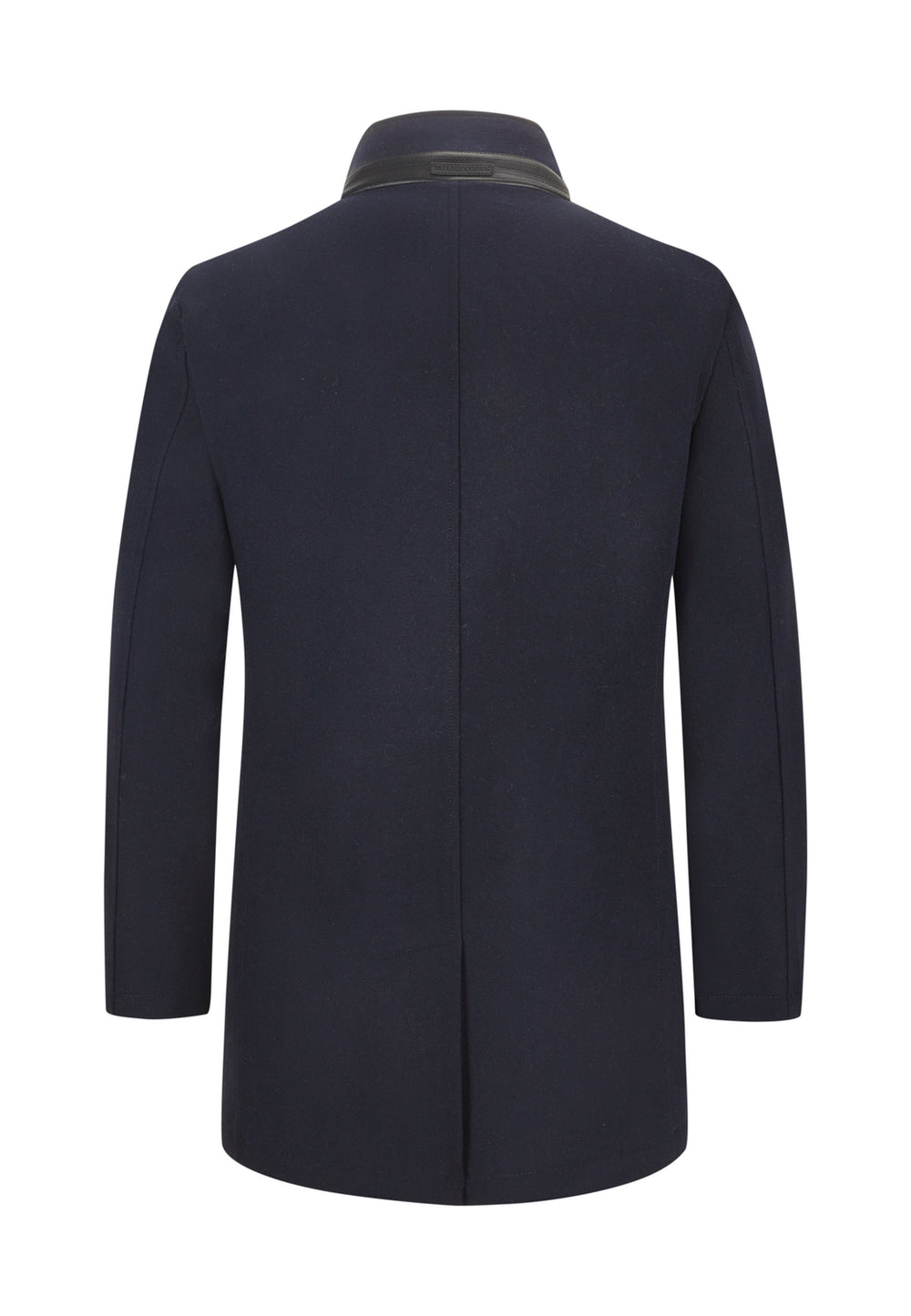 Milestone MsBorgio Wool Coat – Blauw-TKG_Buitenstof: 60% wol + 30% polyester + 10% andere vezels; TKG_Voering: 100% polyester-HEREN JASSEN & JACKS-Blauw