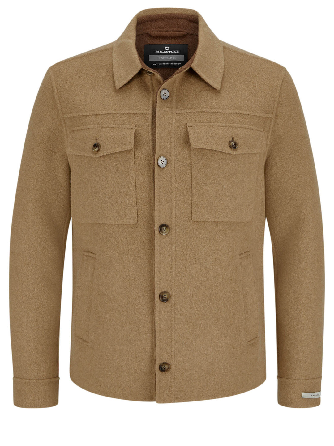 Milestone MsBorgo Wool Jacket – Beige-51% wol, 40% polyester, 4% polyamide, 3% viscose, 2% polyacryl-HEREN JASSEN & JACKS
