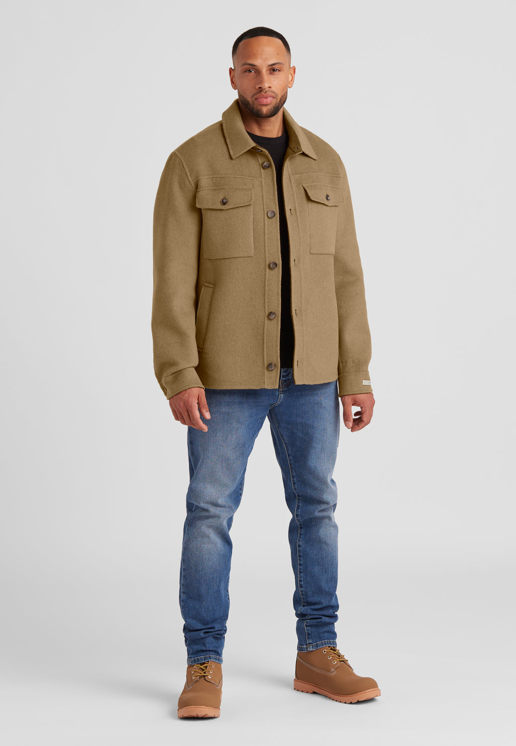 Milestone MsBorgo Wool Jacket – Beige-51% wol, 40% polyester, 4% polyamide, 3% viscose, 2% polyacryl-HEREN JASSEN & JACKS