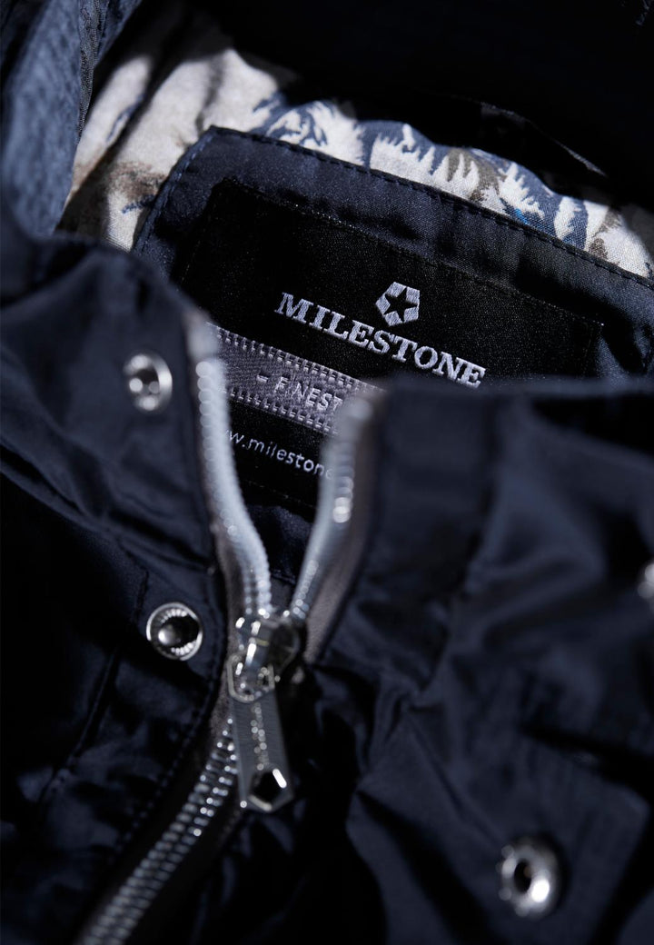 Milestone MSCatello jack-100% polyester-HEREN JASSEN & JACKS-Blauw