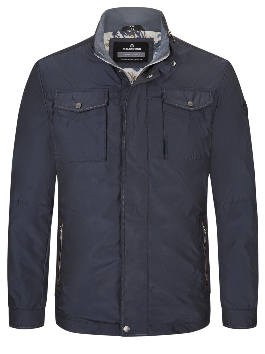 Milestone MSCatello jack-100% polyester-HEREN JASSEN & JACKS-Blauw