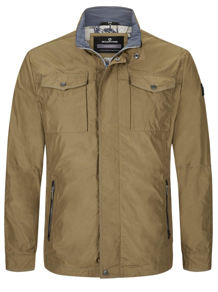 Milestone MSCatello jack-100% polyester-HEREN JASSEN & JACKS-Bruin