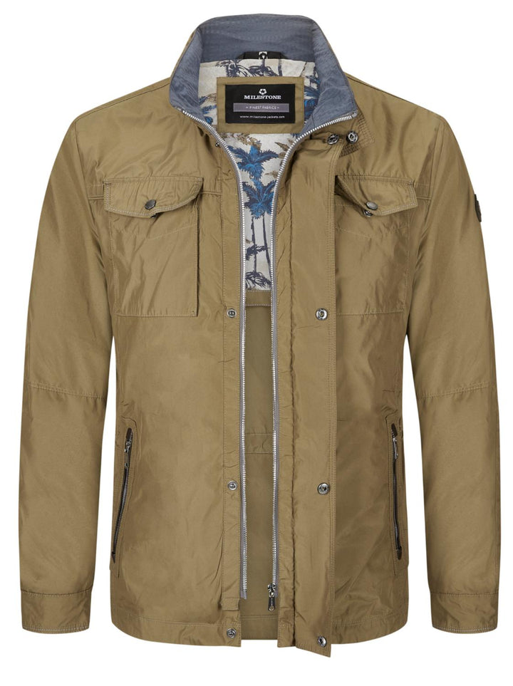 Milestone MSCatello jack-100% polyester-HEREN JASSEN & JACKS-Bruin
