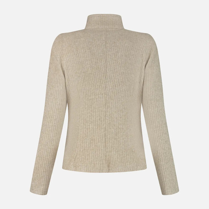 ML Collections Blazer – Beige-50% viscose, 28% polyester, 19% nylon, 3% elasthaan -DAMES BLAZERS & GILETS-Beige