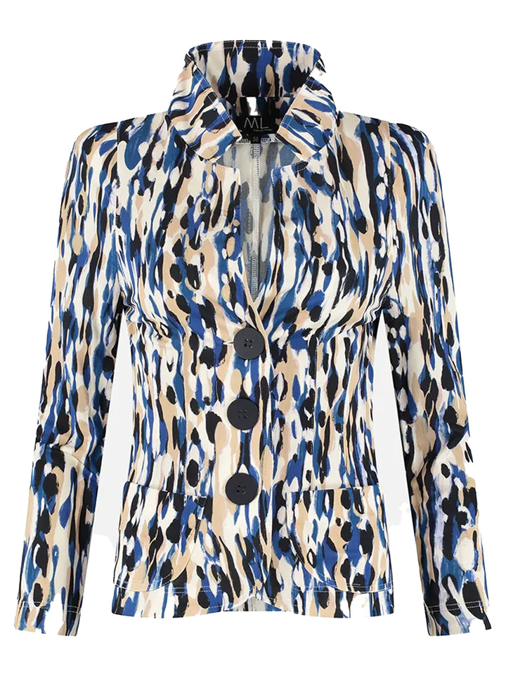 ML Collections blazer JAGGER 50747-92% Polyester<br />8% Elastaan-DAMES BLAZERS & GILETS-Blauw