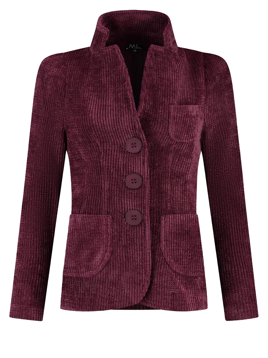ML Collections Blazer – Rood-100% polyester-DAMES BLAZERS & GILETS-Rood