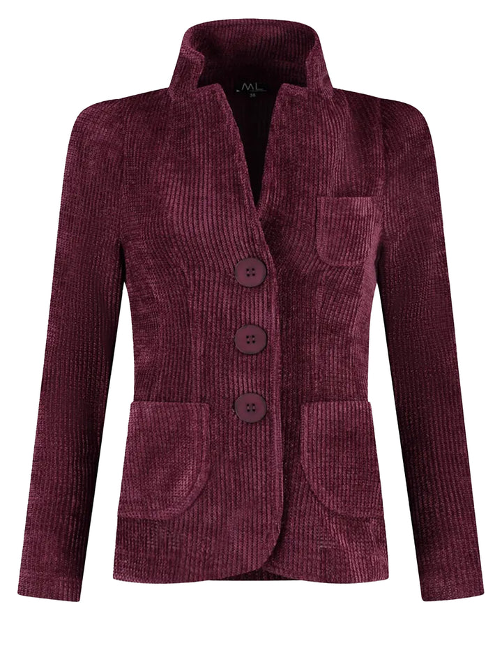 ML Collections Blazer – Rood-100% polyester-DAMES BLAZERS & GILETS-Rood