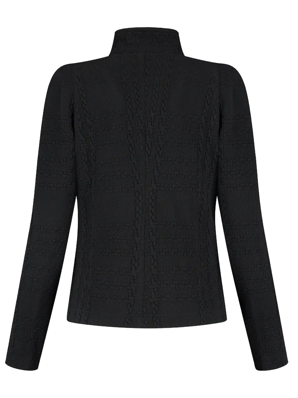 ML Collections Blazer – Zwart-63% katoen, 25% polyamide, 12% polyester  -DAMES BLAZERS & GILETS-Zwart