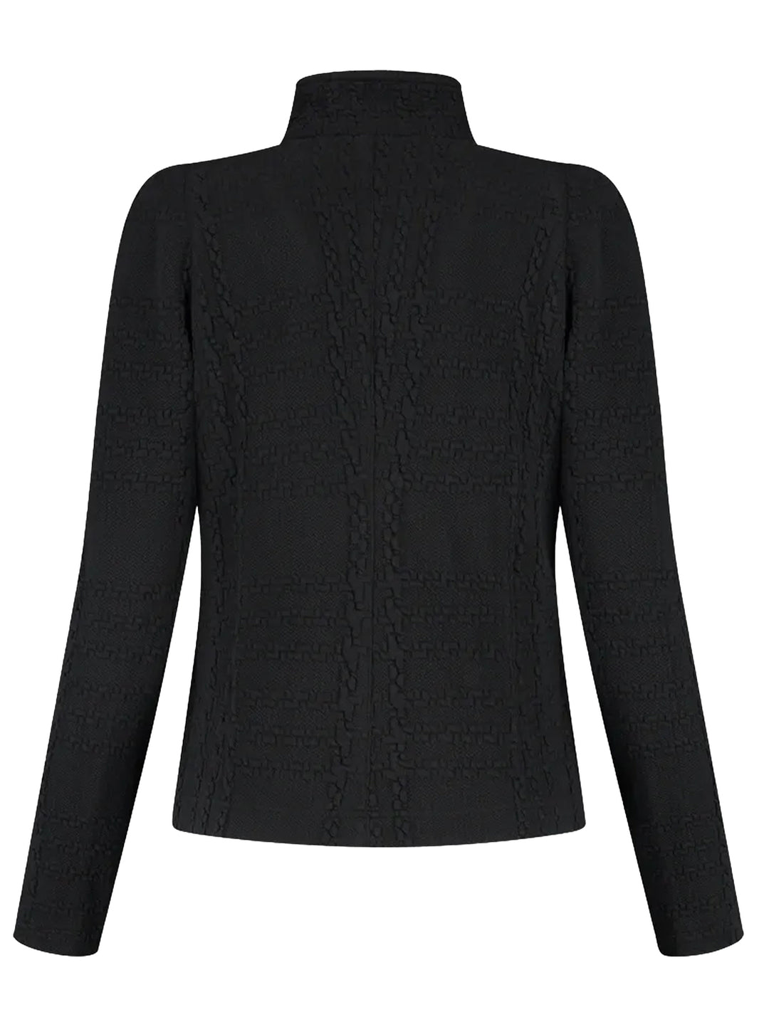 ML Collections Blazer – Zwart-63% katoen, 25% polyamide, 12% polyester  -DAMES BLAZERS & GILETS-Zwart