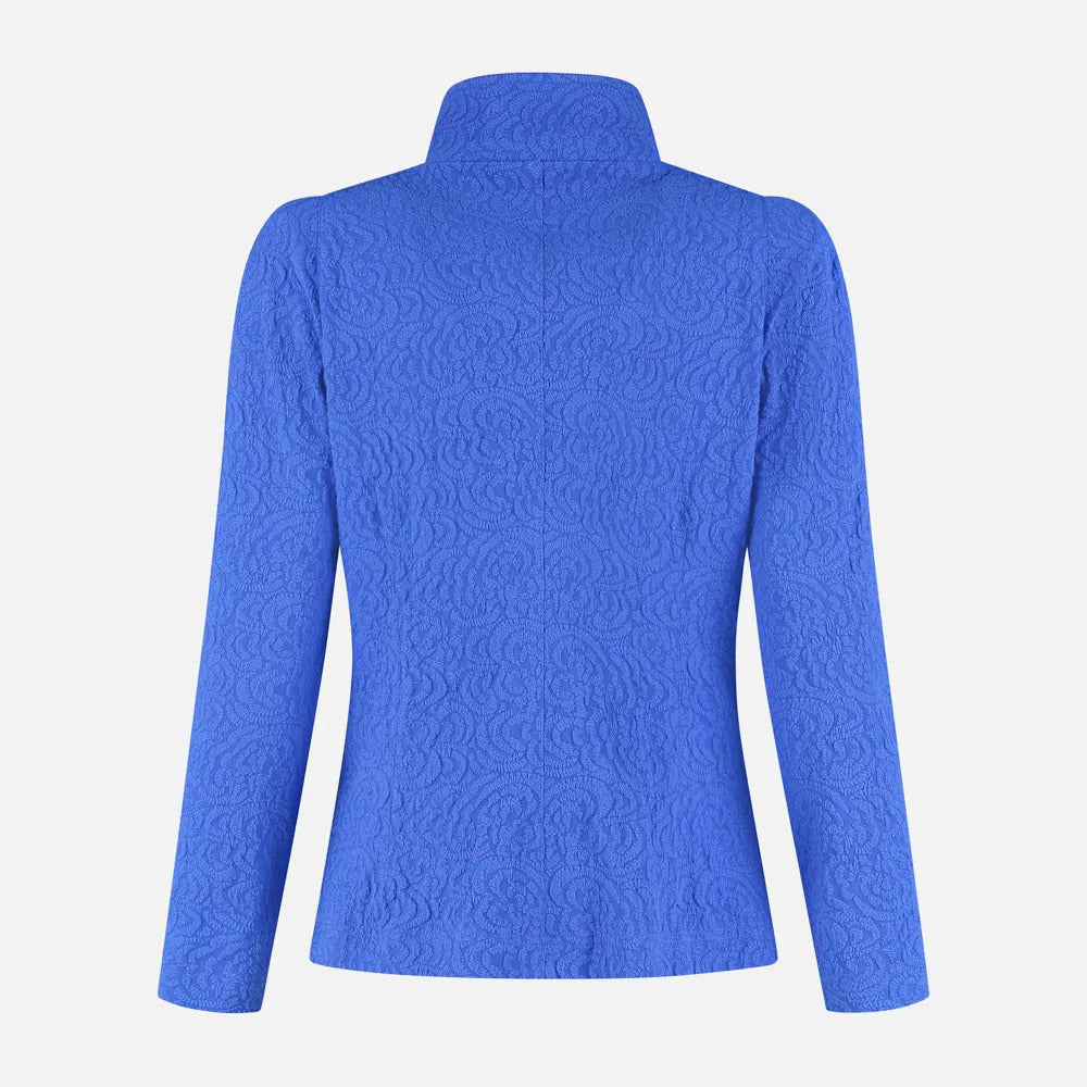 ML Collections Jagger Blazer 70751 – Blauw-90% polyamide, 10% elastaan-DAMES BLAZERS & JASJES-Blauw