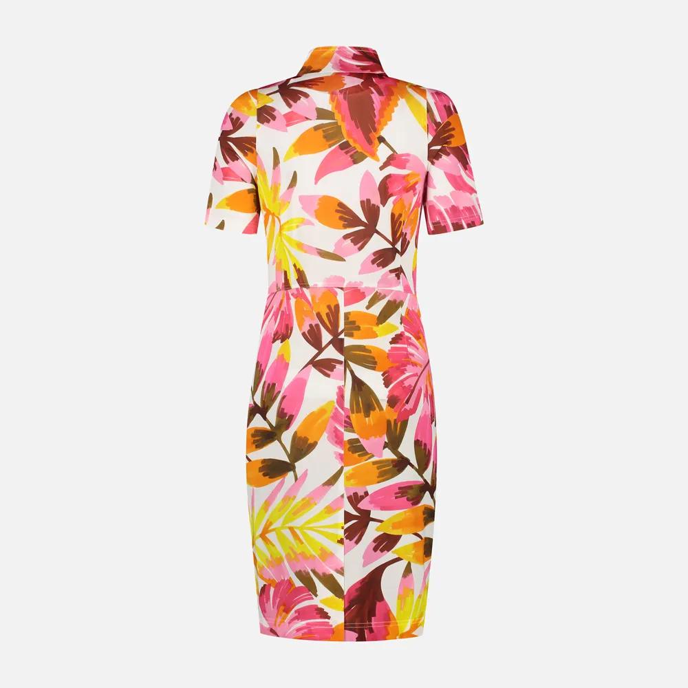 ML Collections jurk 37815-70% viskose, 30% polyamide-DAMES JURKEN-Roze