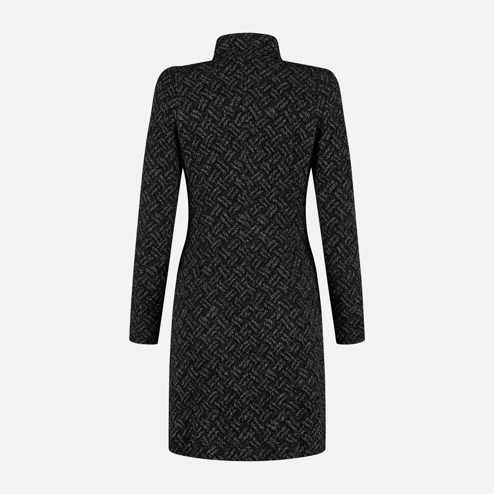 ML Collections lange blazer 46379-32% Viscose<br />25% Polyamide<br />23% Polyacryl<br />10% Wol<br />5% Polyester<br />5% Elastaan-DAMES BLAZERS & GILETS-Zwart