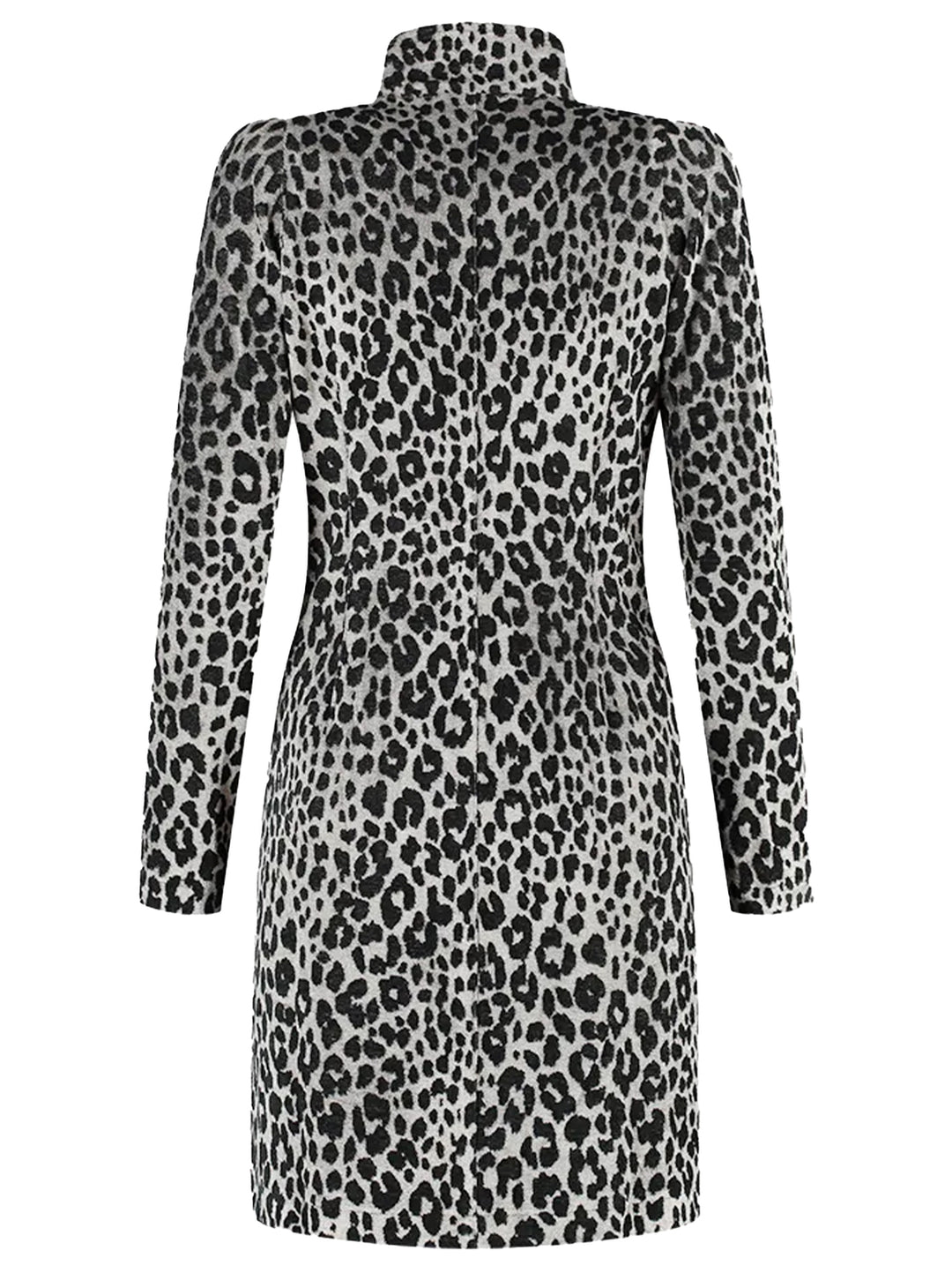 ML Collections Wollen Blazer met Luipaardprint -55% polyacryl, 23% wol, 18% polyamide, 4% elasthaan-DAMES BLAZERS & GILETS-Zwart