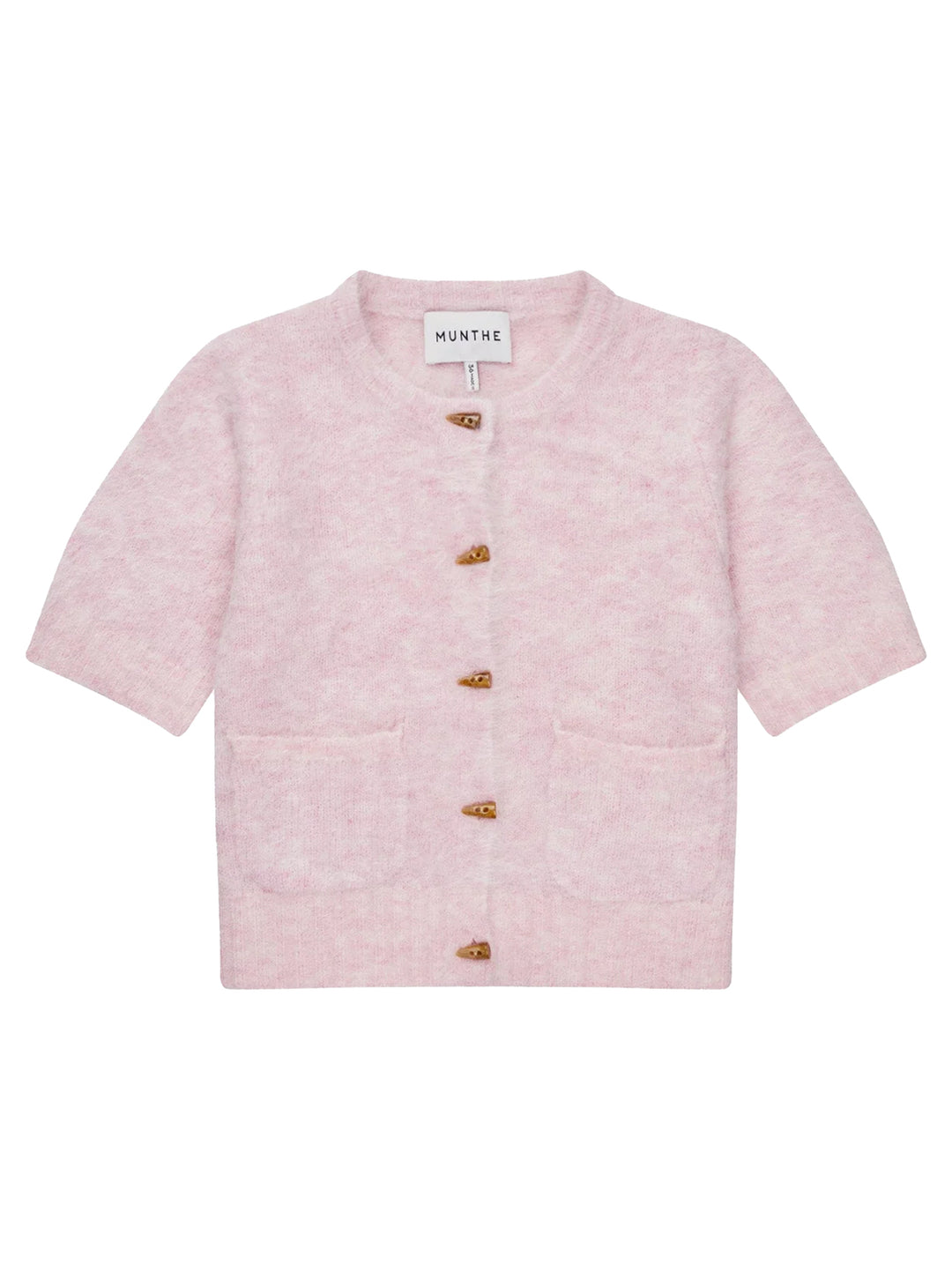 MUNTHE Alpaca Locca Vest – Roze-55% alpaca, 24% acryl, 19% polyamide, 2% elastaan-DAMES TRUIEN & VESTEN-Roze