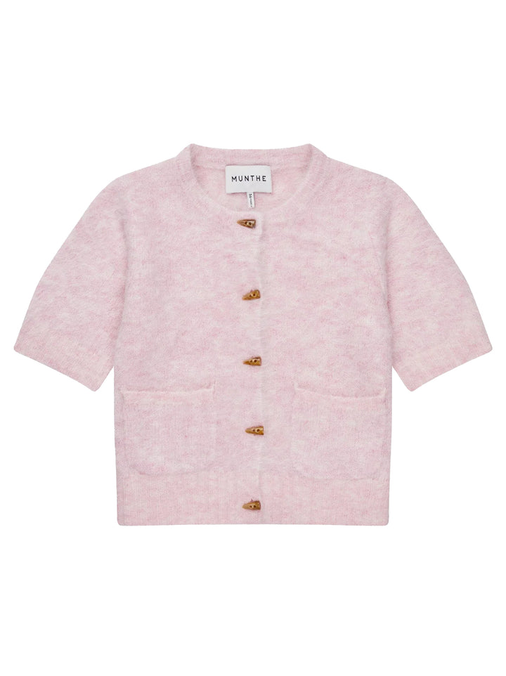 MUNTHE Alpaca Locca Vest – Roze-55% alpaca, 24% acryl, 19% polyamide, 2% elastaan-DAMES TRUIEN & VESTEN-Roze