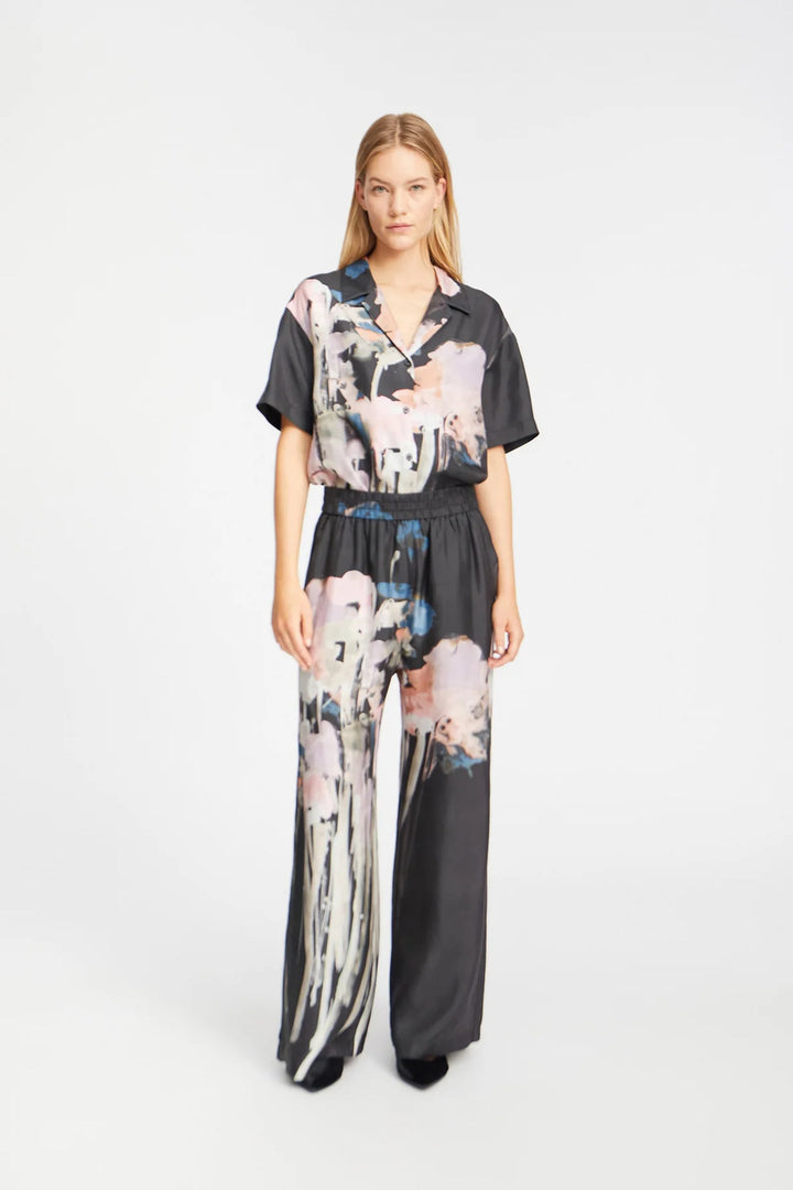 MUNTHE Arum Pantalon – Black-100% zijde-DAMES BROEKEN-Zwart