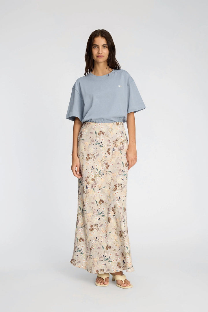 MUNTHE Bardot Lange rok – Beige-85% viscose, 15% polyamide-DAMES ROKKEN-Beige