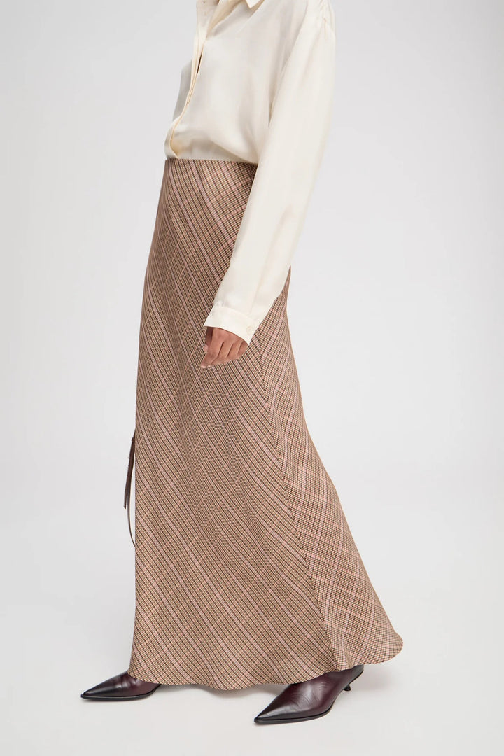 MUNTHE Bardot Skirt – Mocca-100% viscose-DAMES ROKKEN-Bruin