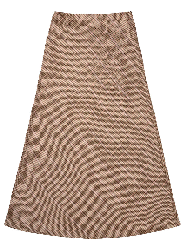 MUNTHE Bardot Skirt – Mocca-100% viscose-DAMES ROKKEN-Bruin