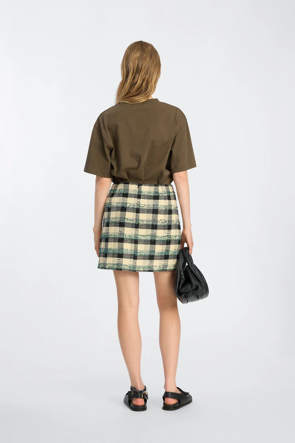 Munthe Bellamy T‑Shirt Korte Mouw – Bruin-100% katoen<br />-DAMES TOPS & BLOUSES-Bruin