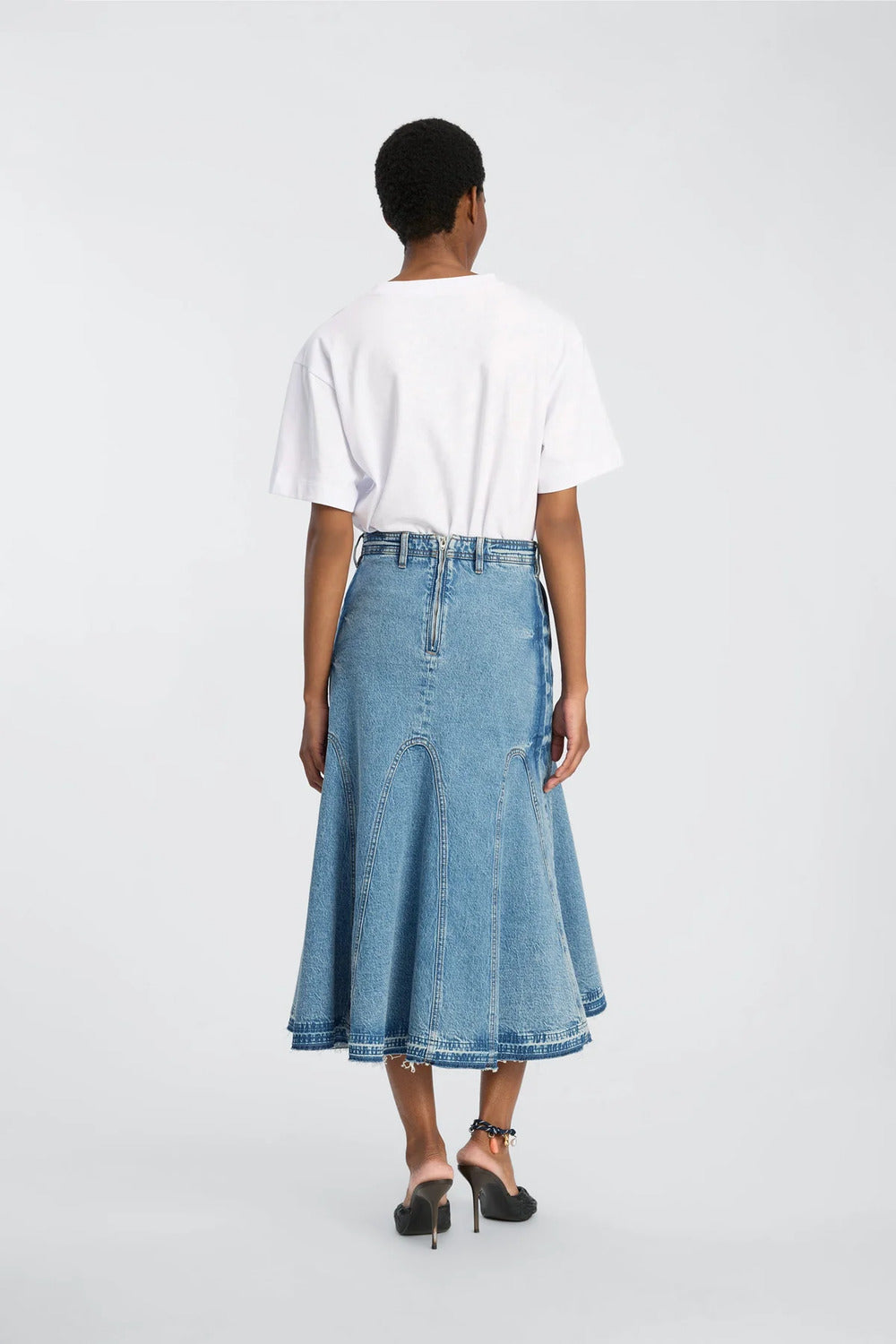 Munthe Bellamy T‑Shirt Korte Mouw – Wit-100% katoen<br />-DAMES TOPS & BLOUSES-Wit