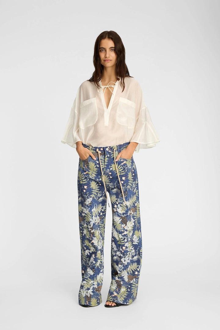 MUNTHE Birkson Blouse lange mouw – Room-84% lyocell, 16% polyester-DAMES TOPS & BLOUSES-Room