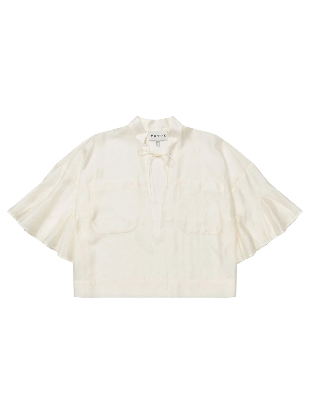 MUNTHE Birkson Blouse lange mouw – Room-84% lyocell, 16% polyester-DAMES TOPS & BLOUSES-Room