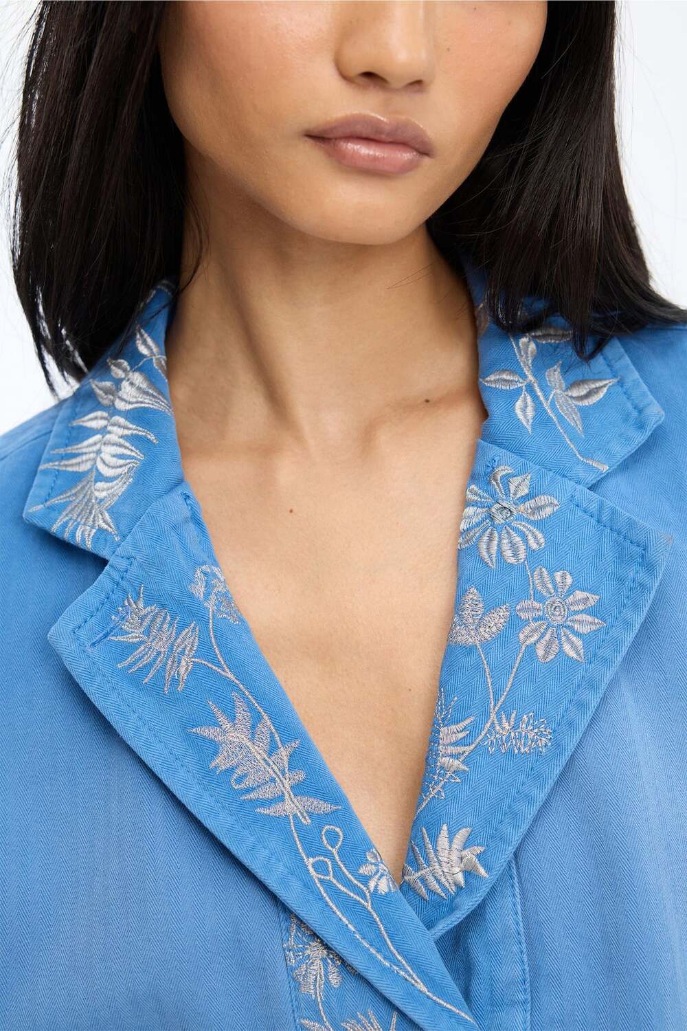MUNTHE Blaise top – Licht blauw-100% katoen-DAMES TOPS & BLOUSES-Blauw