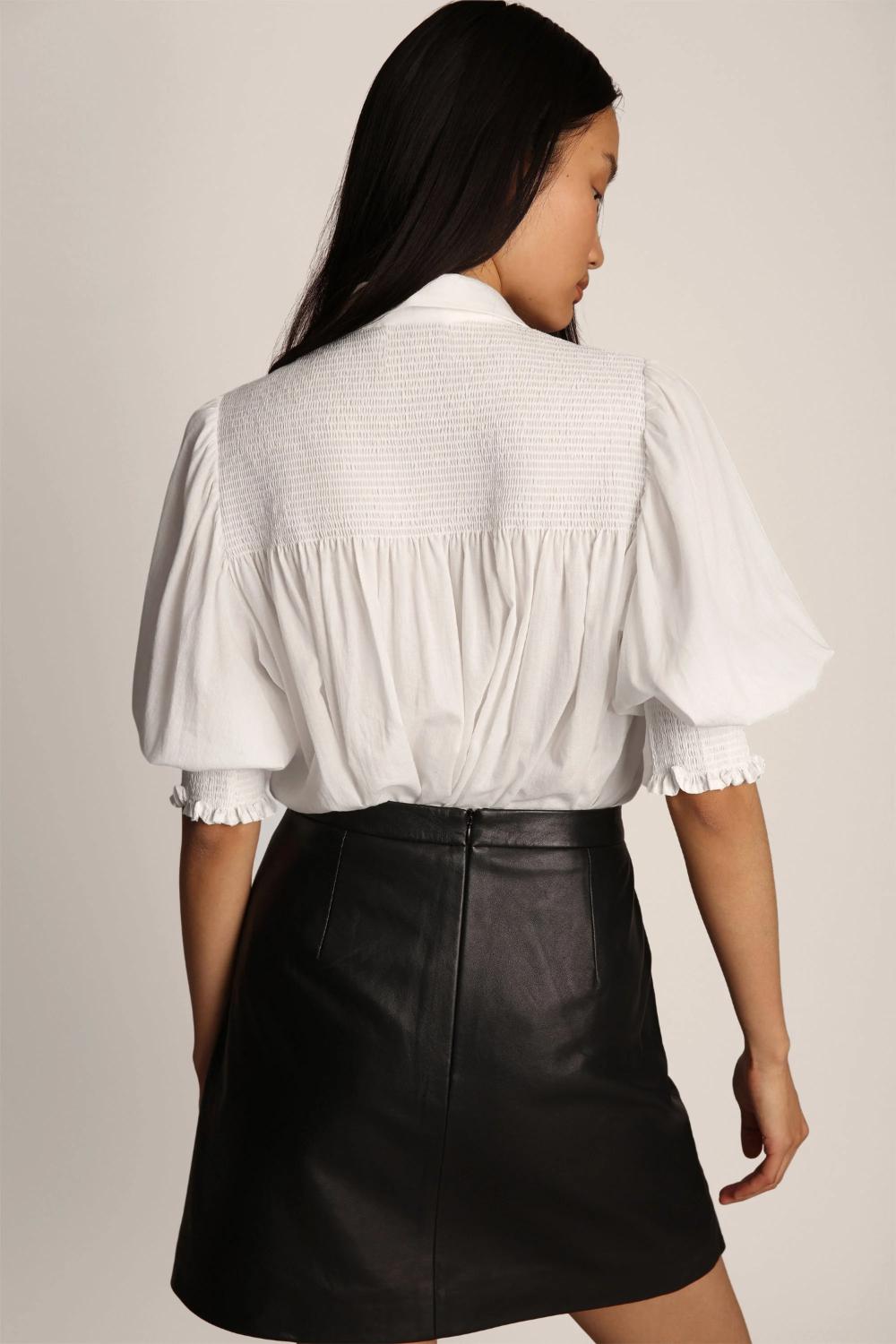 MUNTHE blouse CHAPTER ivory-100% katoen-DAMES TOPS & BLOUSES-Room