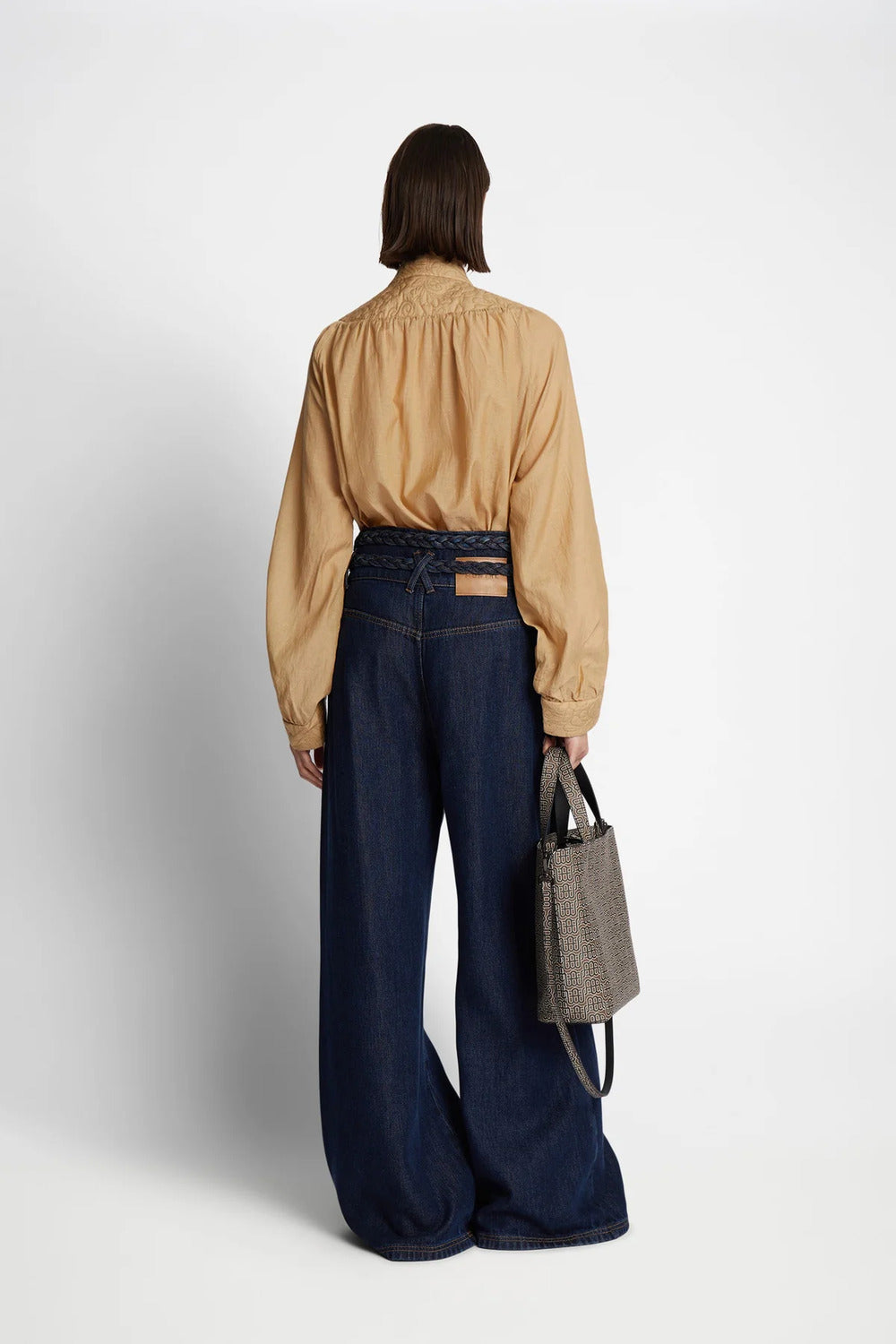 MUNTHE Blouse FRANTZ -55% katoen, 45% viskose-DAMES TOPS & BLOUSES-Beige