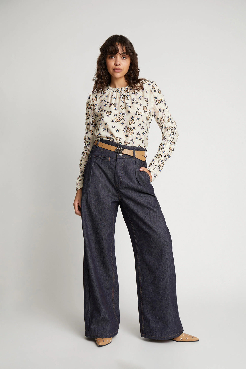 MUNTHE blouse SEIMA-80% Viscose (Ecovero) 20% Silk-DAMES TOPS & BLOUSES-Room