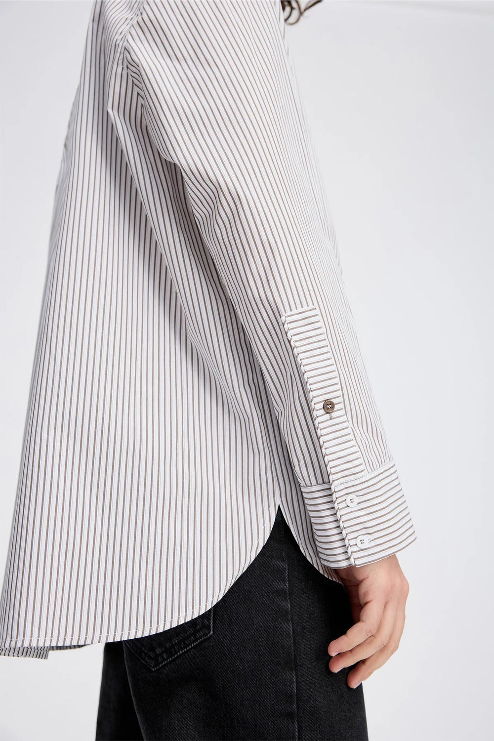 Munthe Callima Blouse Lange Mouw – Bruin-100% katoen-DAMES TOPS & BLOUSES-Bruin