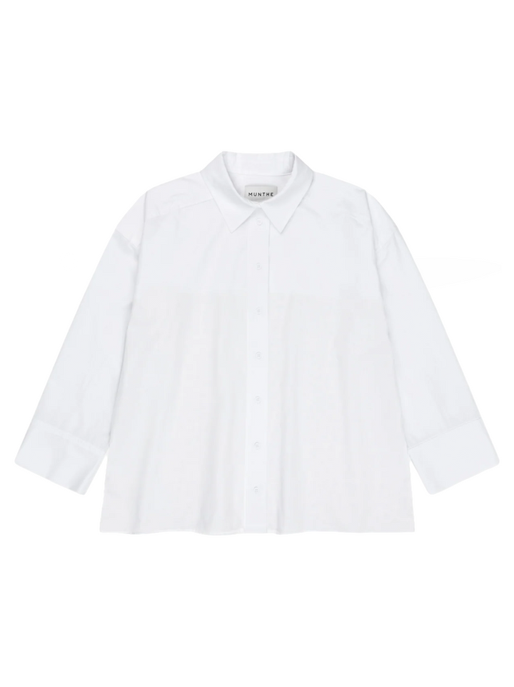 MUNTHE Contario Blouse – Wit-100% katoen-DAMES TOPS & BLOUSES-Wit