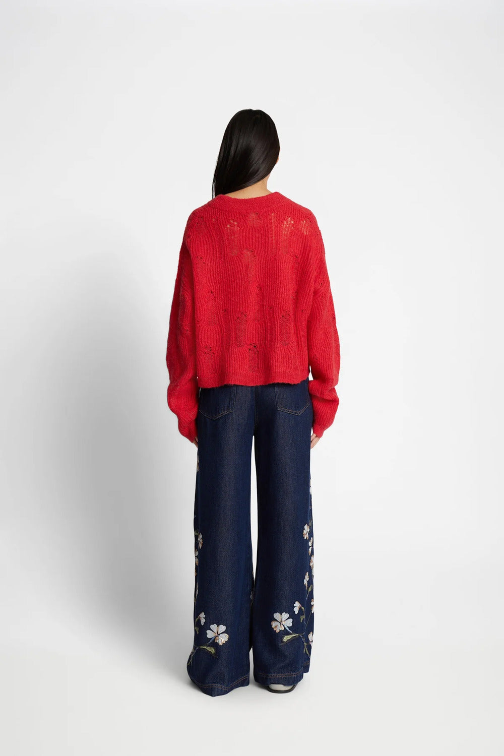 MUNTHE Fidessa Trui – Red-40% polyamide, 30% alpaca, 30% wol-DAMES TRUIEN & VESTEN-Rood