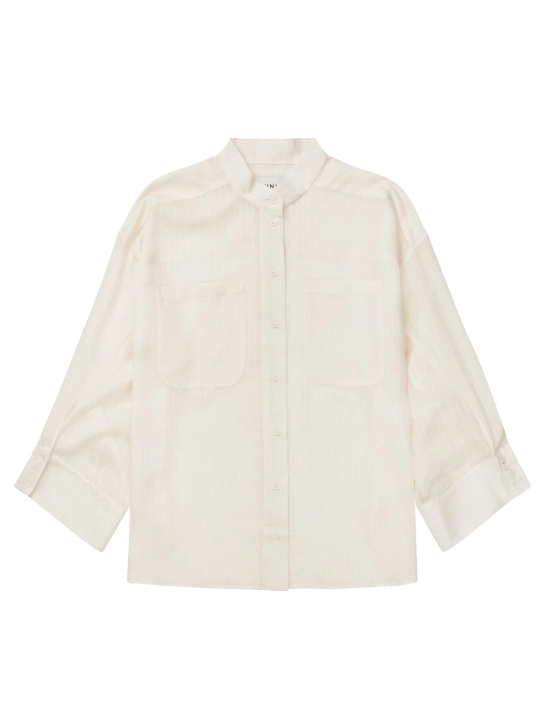 MUNTHE Fortunato Blouse lange mouw – Room-67% lyocell, 22% polyamide, 11% viscose-DAMES TOPS & BLOUSES-Room