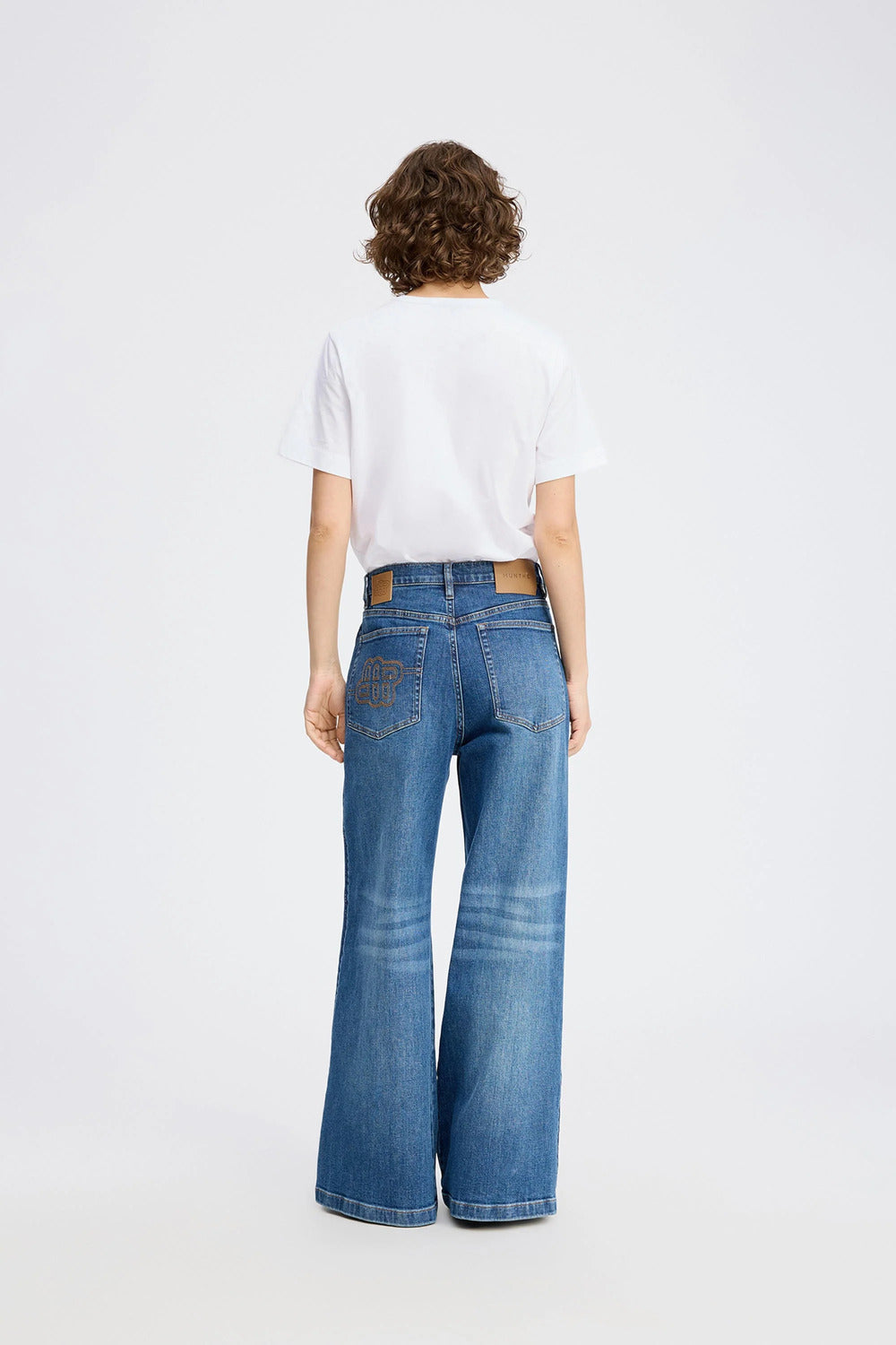 MUNTHE Jeans Rewari – Blauw-99% katoen, 1% elastaan-DAMES BROEKEN-Blauw