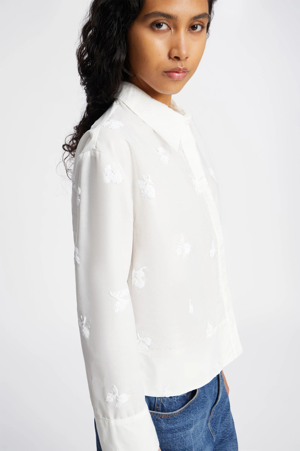 MUNTHE Kaseia Blouse – Ivory-50% katoen, 50% polyester-DAMES TOPS & BLOUSES-Room