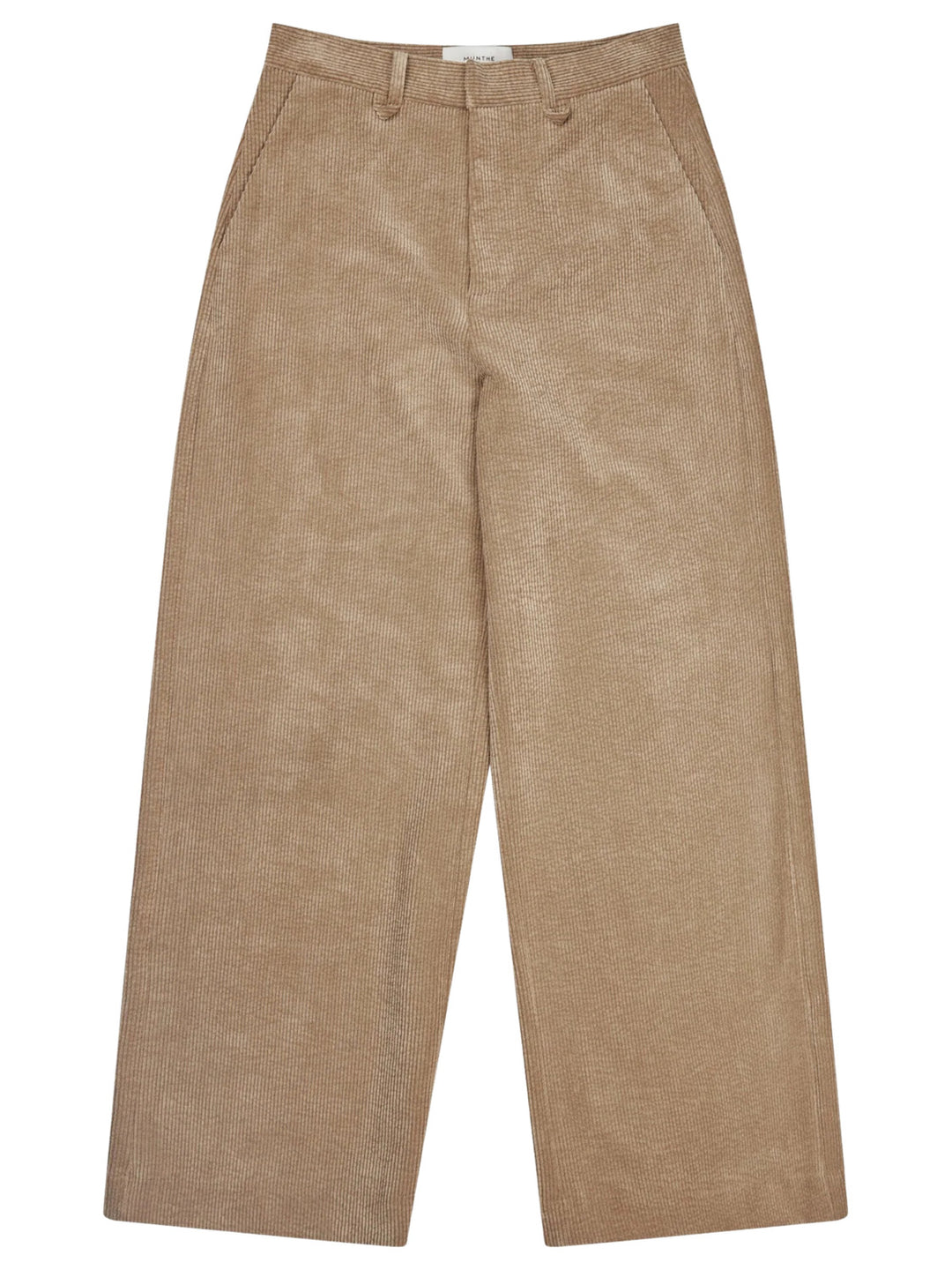 MUNTHE Lelouis Pantalon – Beige-88% polyester, 11% polyamide, 1% elasthaan-DAMES BROEKEN-Beige