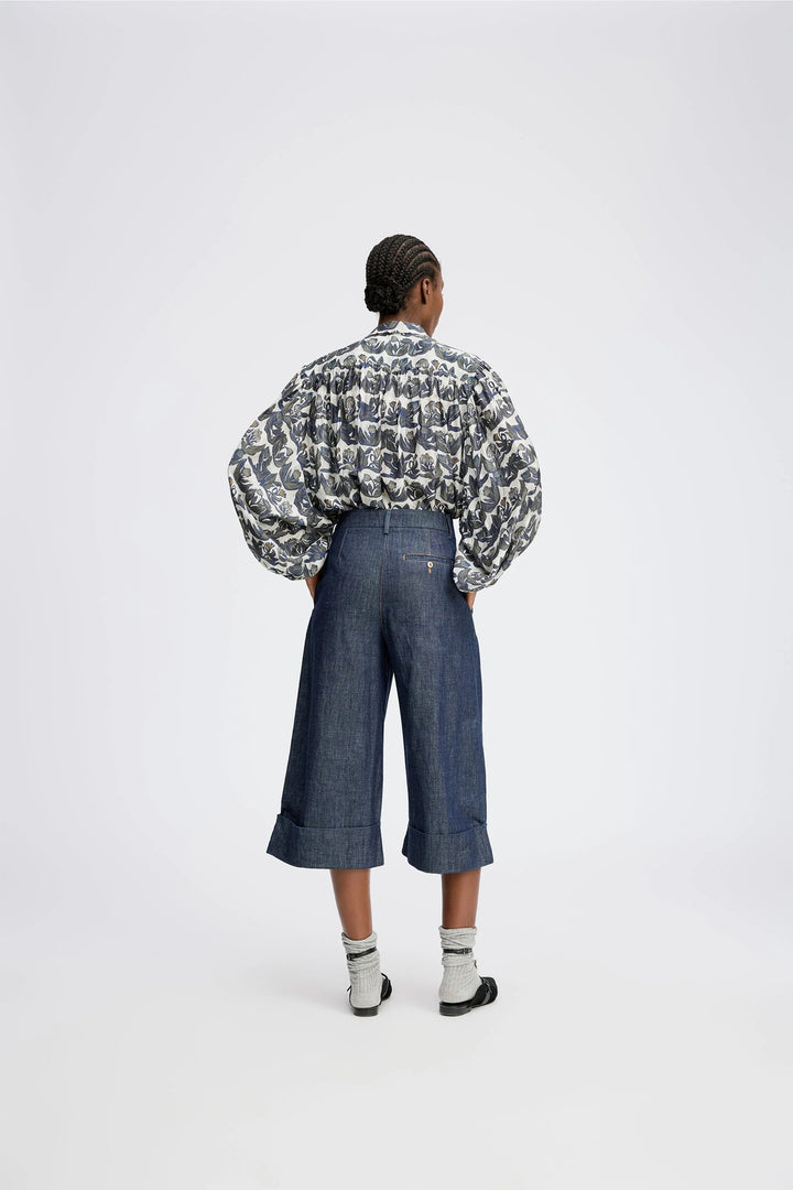 MUNTHE Lynx Blouse – Mix-80% viscose, 20% zijde-DAMES TOPS & BLOUSES-Groen