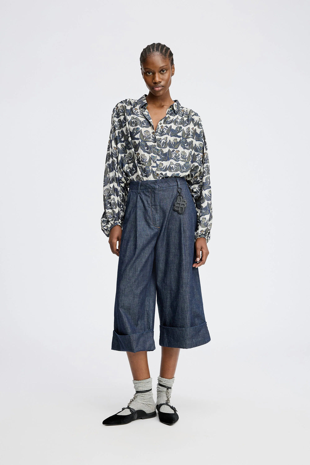 MUNTHE Lynx Blouse – Mix-80% viscose, 20% zijde-DAMES TOPS & BLOUSES-Groen